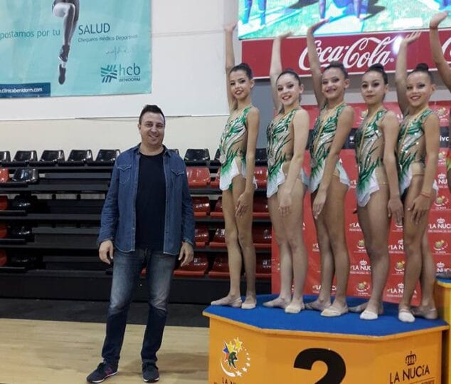 El conjunto senior del Club Gimnasia Dénia se proclamó campeón provincial 4 nuria baeza con el cg la nucia