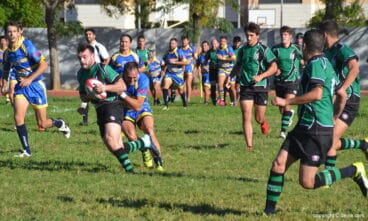 placaje de un jugador dianense