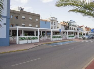 Resultado de las nuevas pérgolas que se instalarán en el puerto