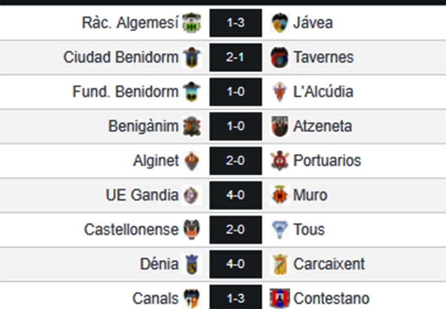 resultados jornada 8 preferente