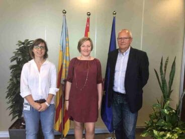 ripoll y grimalt con la consellera de territorio