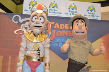 Visita de Tadeo Jones al Centro Comercial Portal de la Marina – Tadeo y la Momia