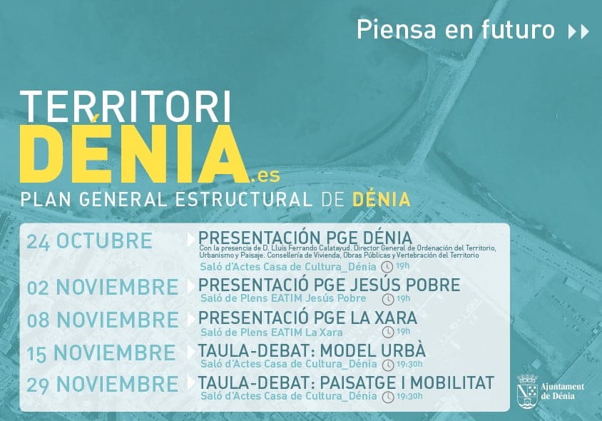 El modelo urbano centra la primera mesa de debate en torno al Plan General Estructural de Dénia 1 agenda de talleres participativos del pge en denia