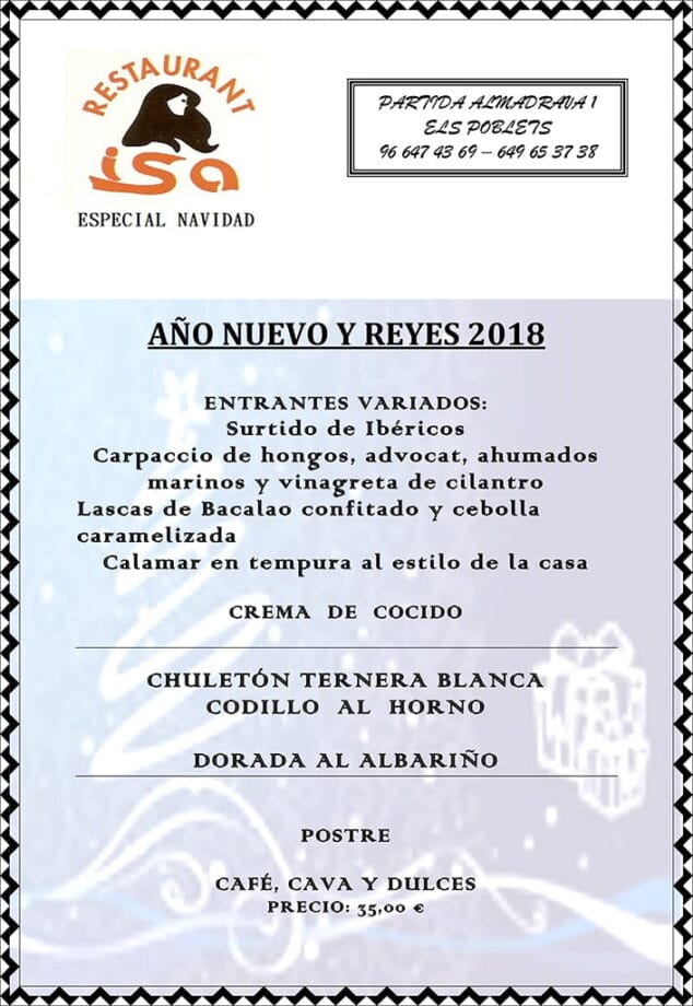 ano y reyes restaurante isa