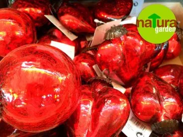 Bolas y corazones de Navidad Natura Garden