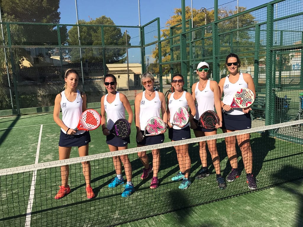 equipo de padel femenino del ct denia