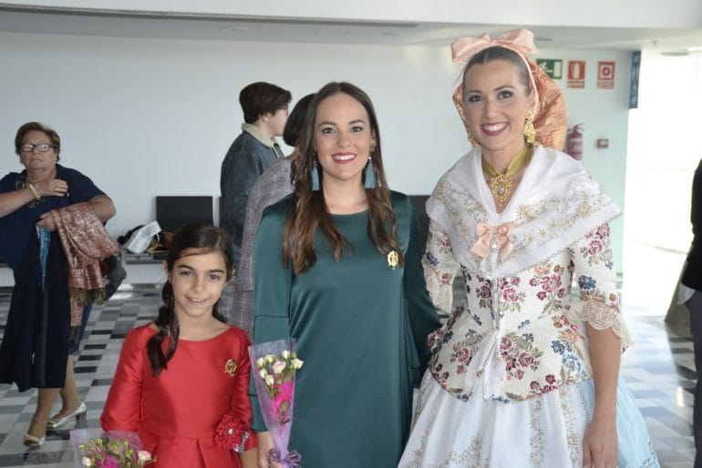 Las falleras mayores de Dénia con Sandra Muñoz