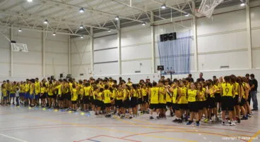 Los equipos sobre la pista