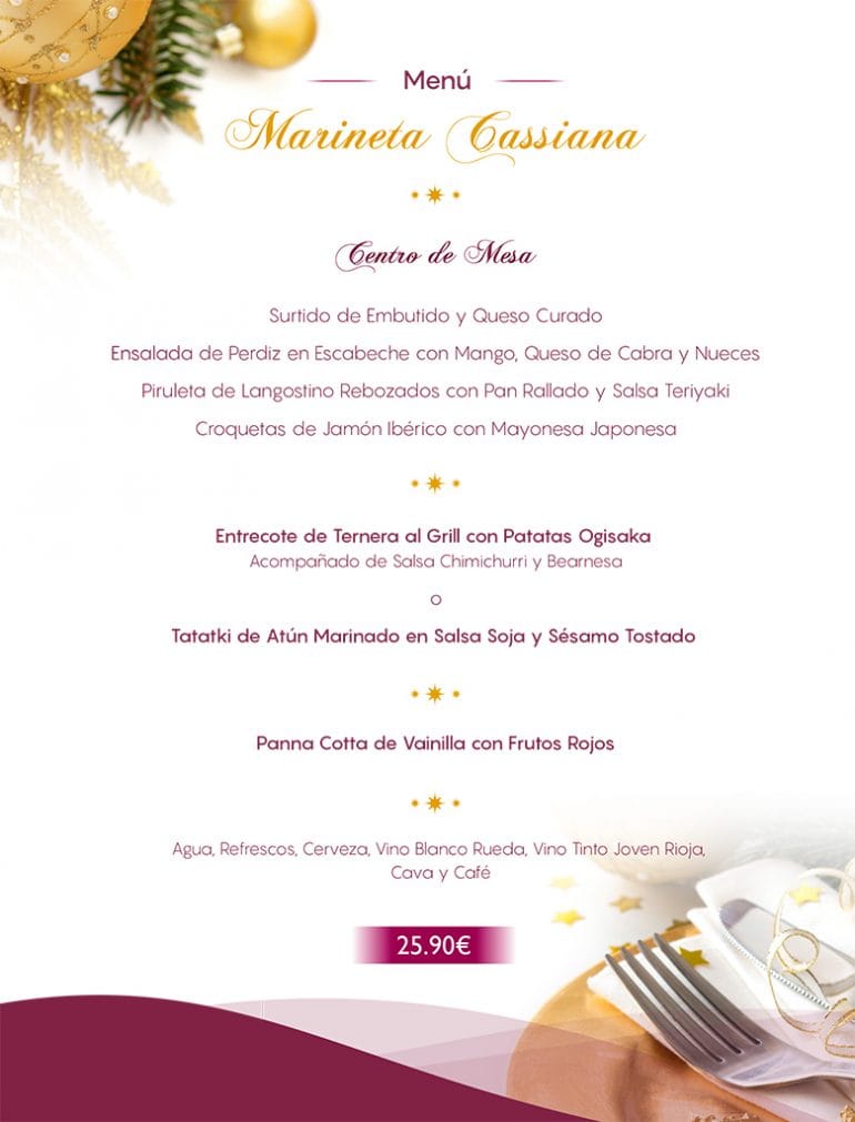 Marineta Cassiana Menús de empresa Ogisaka 2017