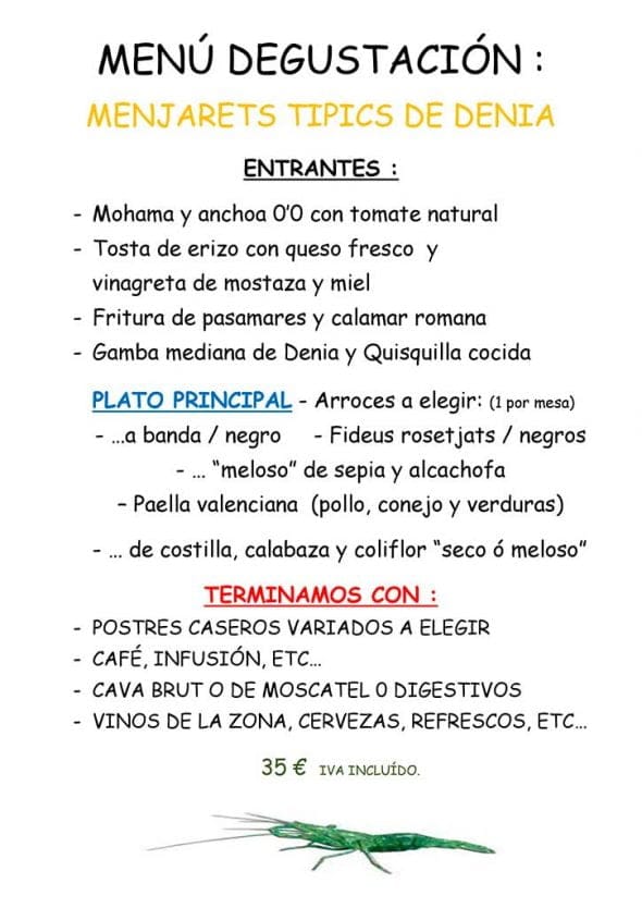 menu degustacion restaurante mena