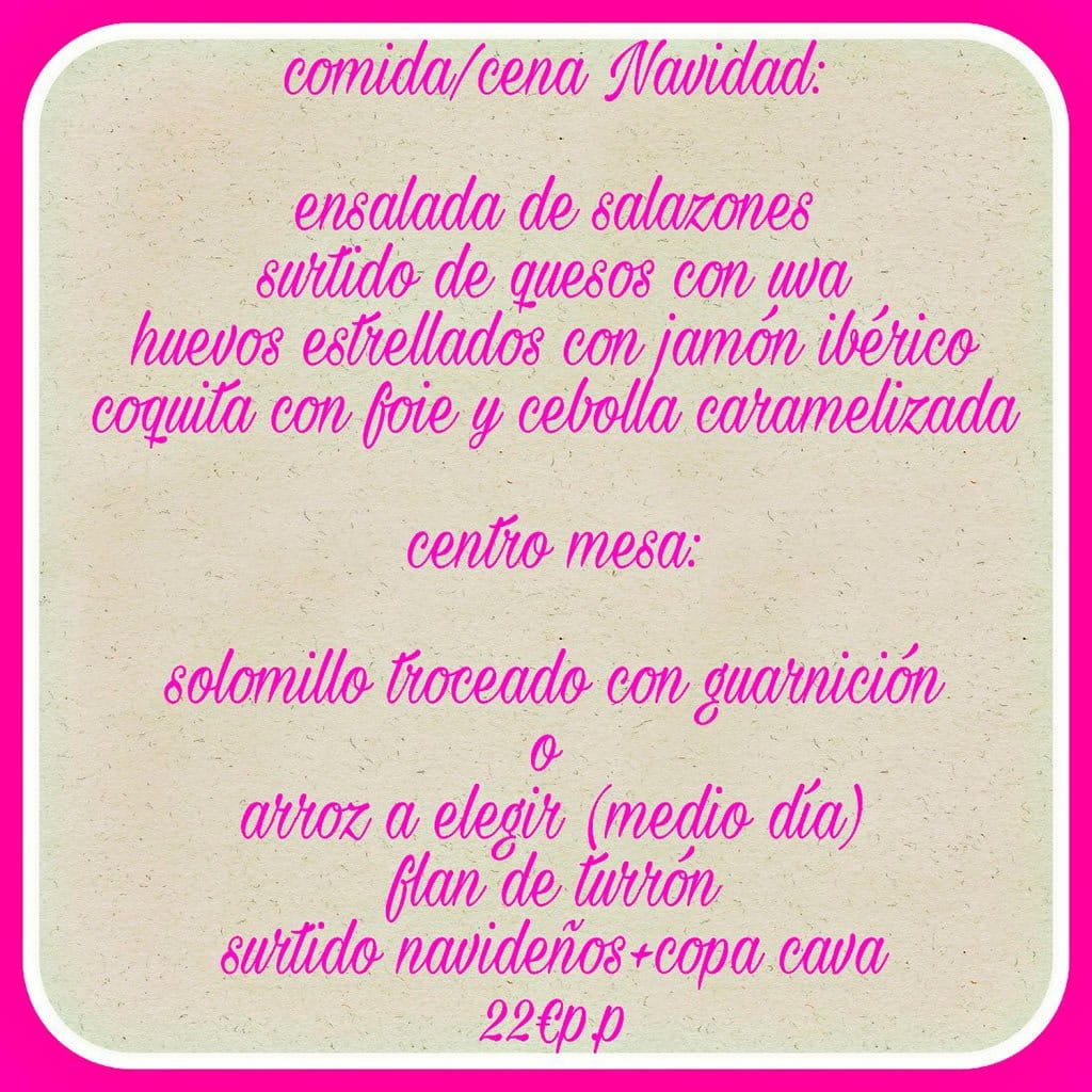 menu empresa o grupos 2 tapes del port