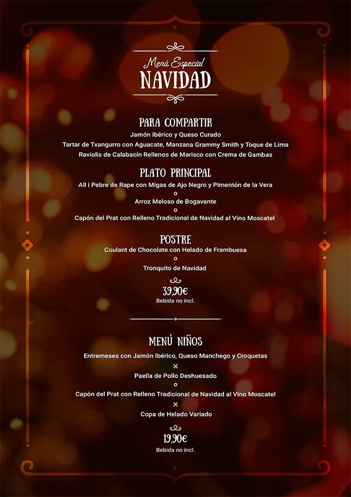 Menu Speciale Di Natale.Menu Speciale Di Natale Ona Ogisaka Garden Denia Com