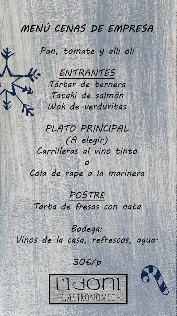 menu lidoni empresas 2017