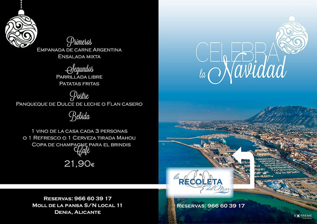 menus de empresa y grupos la recoleta del mar