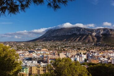 montgo desde el castillo de denia