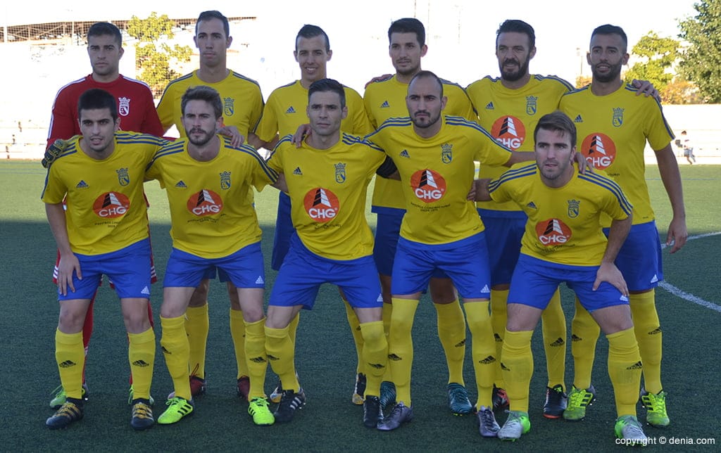 once del cd denia durante un partido