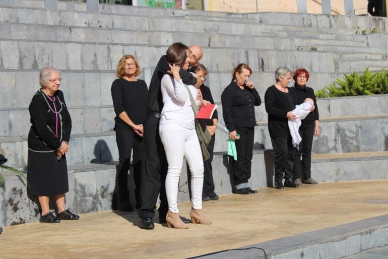 Performance contra la violencia de género en Dénia