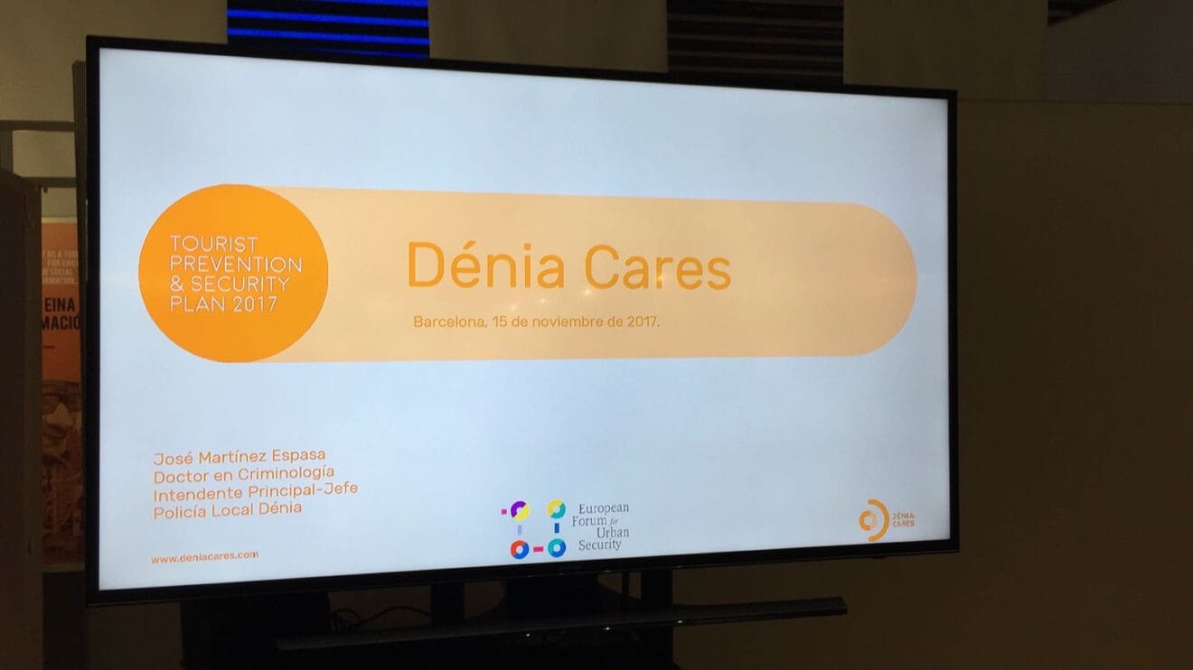 Presentación en Barcelona del programa Dénia Cares