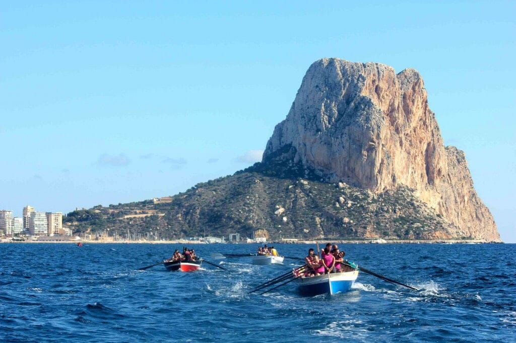 regata de remo en calpe