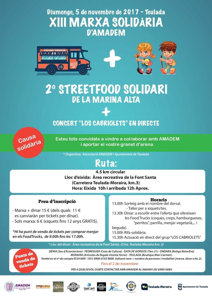 AMADEM celebra su XIII Marcha Solidaria con 'Street Food' y música en directo 1 xiii marcha solidaria amadem