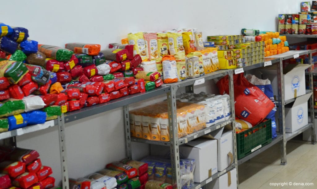 alimentos donados a caritas