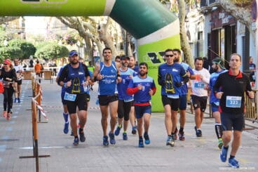 Atletas dianenses en carrera