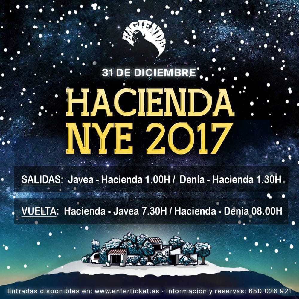 autobuses hacienda nochevieja