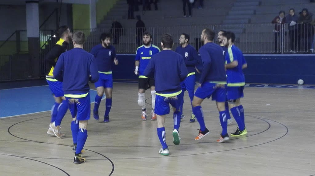 El Dénia Futsal cuajó un gran partido en Santa Coloma de Gramanet (4-4) 2 calentamiento antes del choque del catgas energia