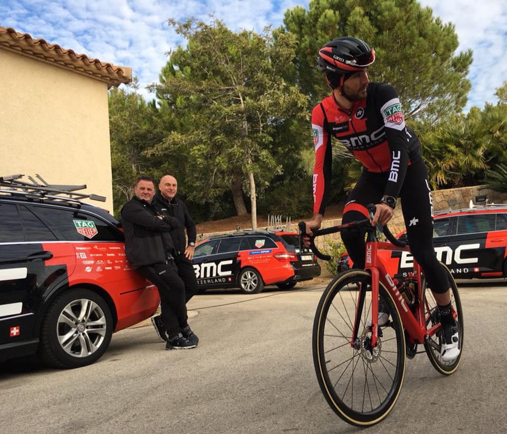 ciclista del bmc racing team en la sella