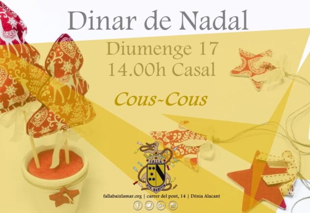comida de navidad en la falla baix la mar