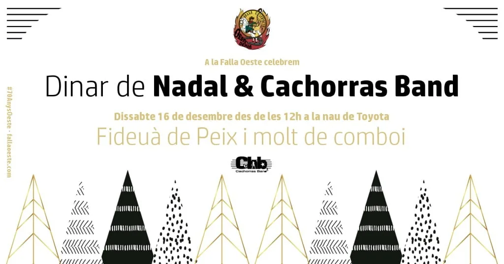 'Comboi' y Cachorras Band para celebrar la Navidad en la falla Oeste 1 comida de navidad en la falla oeste