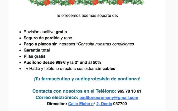 cracteristicas audifonos optica romany