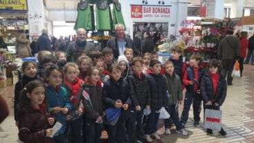 escolares en la campana peix de llotja en el mercat de denia