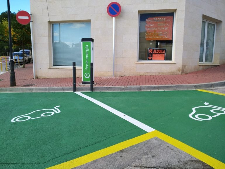Electric vehicle charging station in Jesús Pobre
