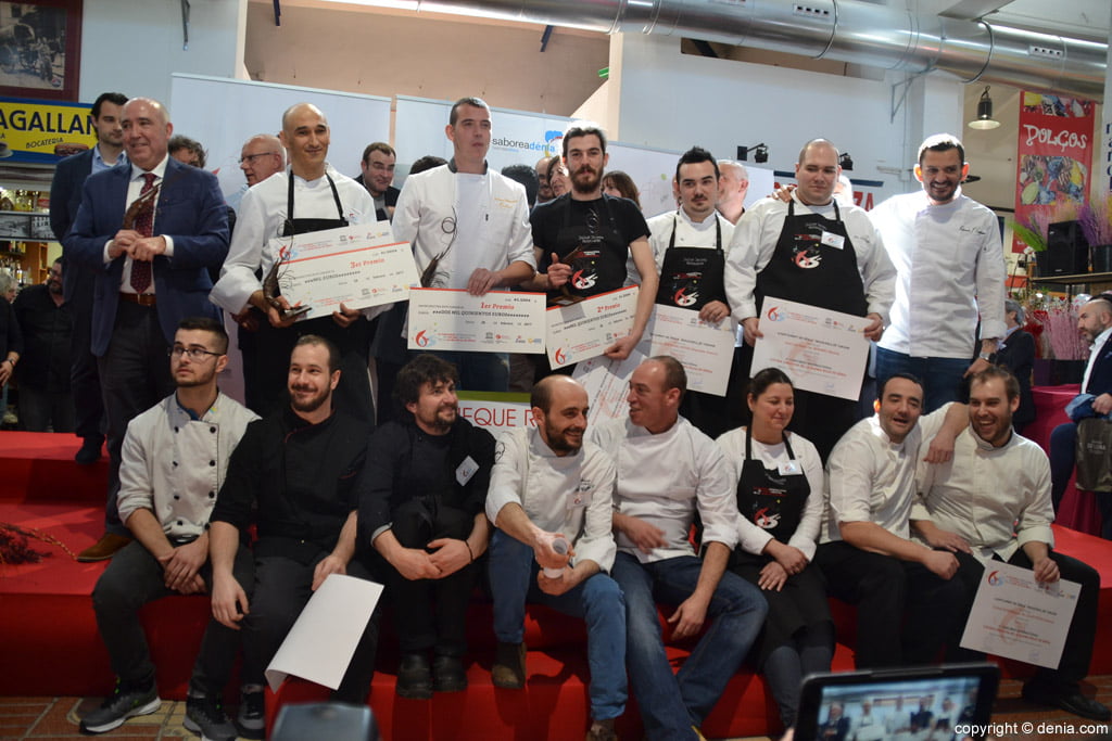 FInalistas del VI Concurso Internacional de Cocina Creativa de la Gamba Roja de Dénia