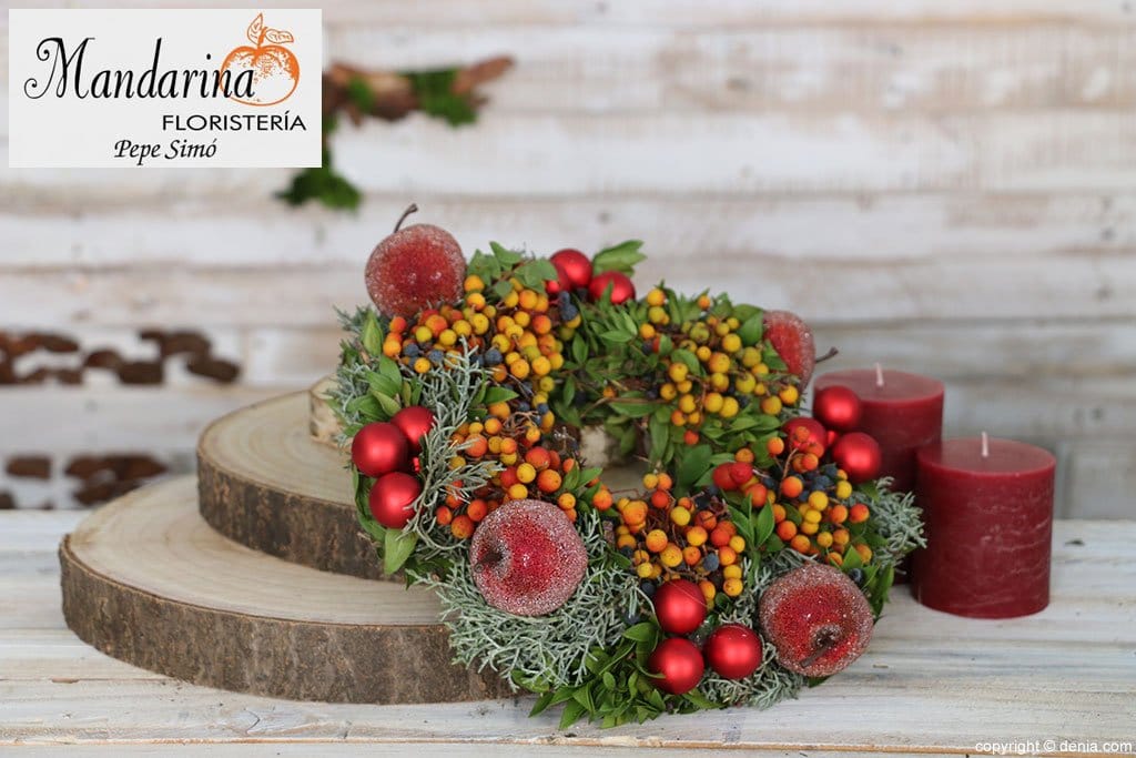 floristeria mandarina escaparate navidad