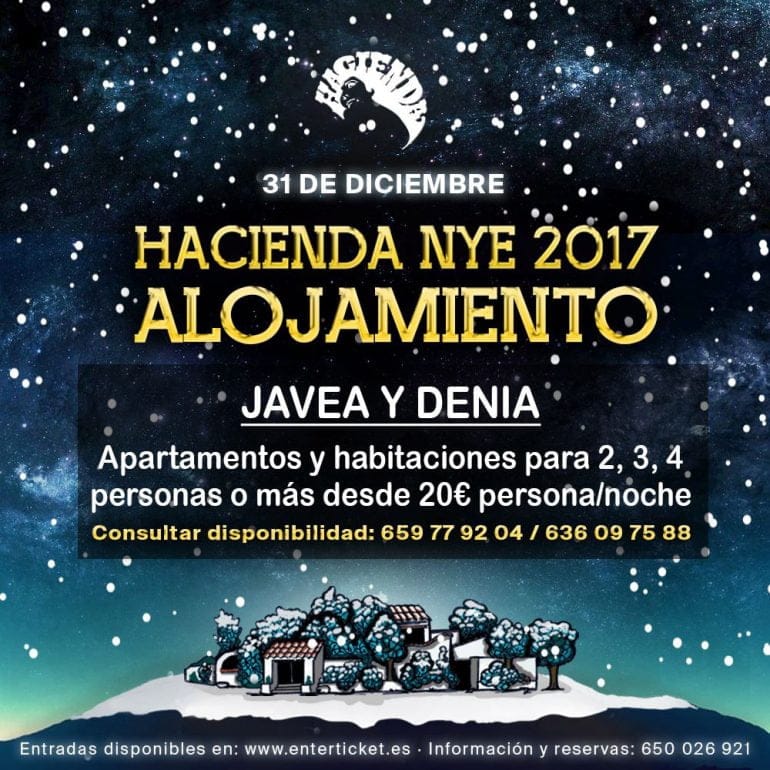 Hacienda alojamiento nochevieja