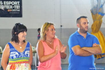 La edil de deportes junto a Gema Estrela y Javi Llull