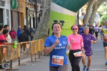 Mamen Gavilá en meta