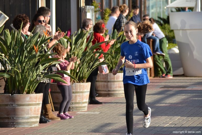 Miriam durante la carrera