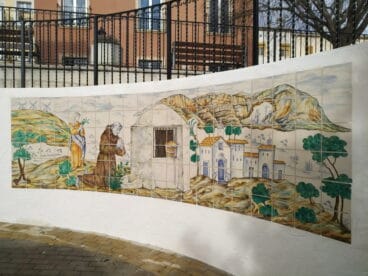 mural sobre el miracle de lesbarzer del pare pere