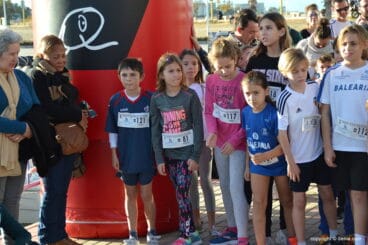 Niñas antes de darse la salida