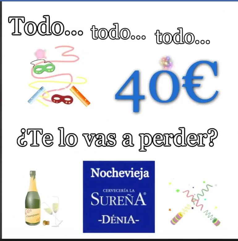 Nochevieja 2017 en Cervecería La Sureña