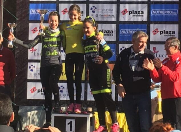 raquel perez en el podio de villarreal
