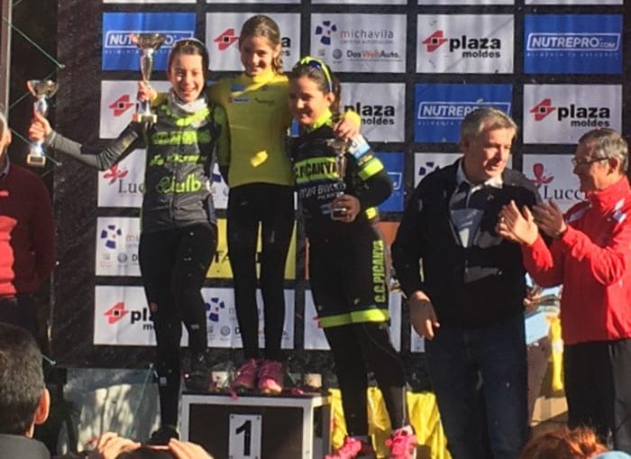 raquel perez en el podio de villarreal