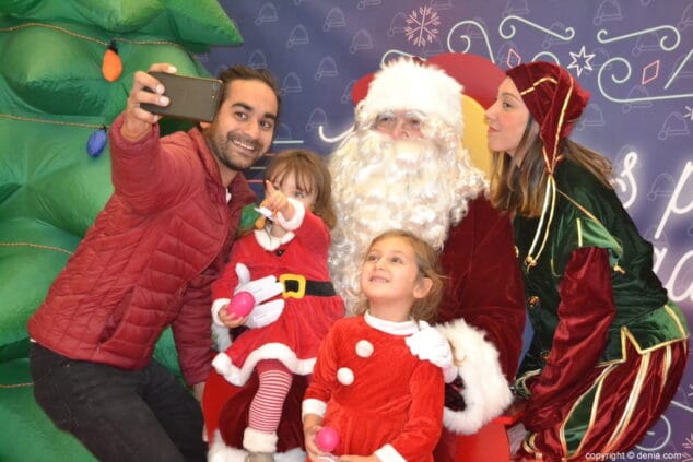 selfie con papa noel