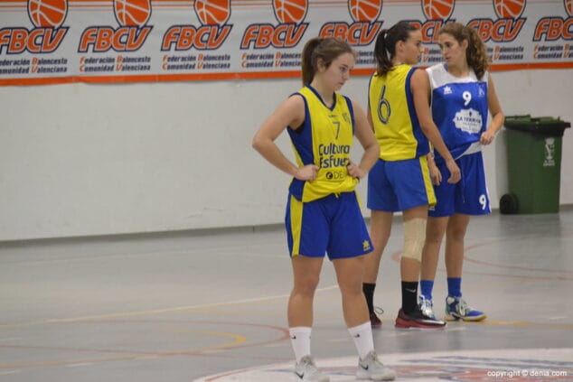 teresa jardon en un partido de la copa