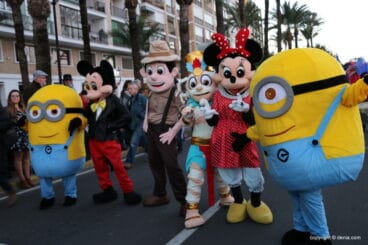 Cabalgata Reyes Magos Dénia 2018 – Personajes de dibujos animados