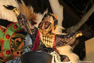 Cabalgata Reyes Magos Dénia 2018 – Baltasar desde su carroza