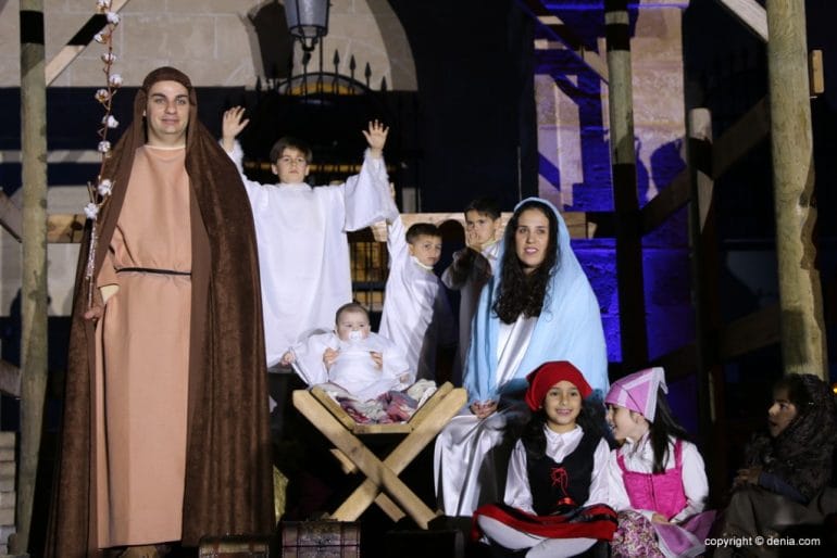 Cabalgata Reyes Magos Dénia 2018 - Belén Viviente